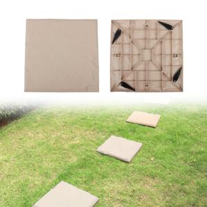 Generic Stepping Stones with Ground Stakes, Home or Garden Step Stones for Outdoor Walkway or Pathway Pavers (04 Beige Square)