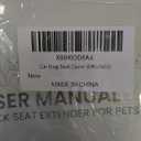 Back Seat Extender Cover Protector For Dogs, Pets, Hard Bottom PU Leather