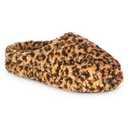 Isotoner Women's Indoor/Outdoor Slip-on Fiona Clog Slippers with Memory Foam, Cheetah, Size 6.5-7