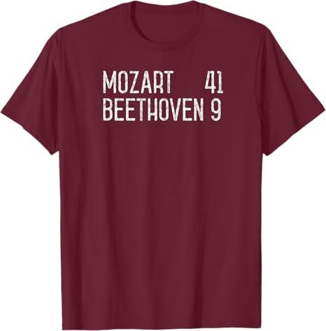 Mozart Beethoven Symphony Scoreboard funny classical music T-Shirt XL