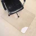 MuArts Thickest 1/5" Crystal Clear Chair Mat for Carpet or Hardwood Floor, 32"x 54"x 1/5"