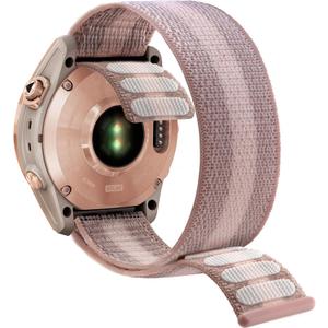 Abanen Hook and Loop Quick Dry 20mm Watch Band for Garmin Fenix 8 43mm / epix Pro 42mm / Fenix 7S/6S/5S, Woven Nylon Ultralight Sport Wristband Strap for Instinct 2S / Instinct E 40mm