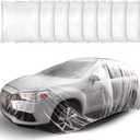 Disposable Waterproof Plastic Car Cover L, Rain-Proof Protective Vehicle Cover for Dust and Weather, Universal Fit for Cars and Suvs, 1 Piece