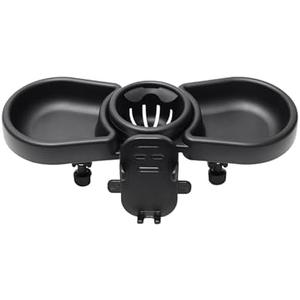 Stroller Snack Tray, Stroller Snack Tray, Multifunctional Stroller Cup Holder, Snack Drink Organizer, Flexible Cup Holder with Tray Stroller Accessories, Snack Tray for Most Baby Strollers