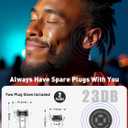Hearprotek Concert Ear Plugs, 2Pairs Reusable high Fidelity Musician Ear Plugs for Concerts Loud Music-Noise Reduction Ear Protection earplugs for Rave,Festival,Music,Tinnitus Relief