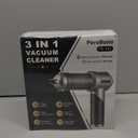 PeroBuno Car Vacuum Portable Cordless, 18000PA Suction, 3-in-1 Foldable Handheld Vacuum & Air Duster with Brushless Motor, 40mins Runtime, One-Click Dust Removal for Car Home Cleaning