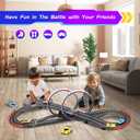 Slot Car Race Track Sets with 4 High-Speed Racing Car, 20ft Electric Race Car Track for Boys and Kids, Dual Racing Game Lap Counter Circular Overpass Track,Toys Gifts for Adults Boys Ages 6 7 8-12