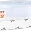 26 Feet Silicone Seal Strip, Transparent, 60MM  Door & Window Seal, Draft Stopper, Adhesive Tape for Doors, Windows & Shower Glass Gaps