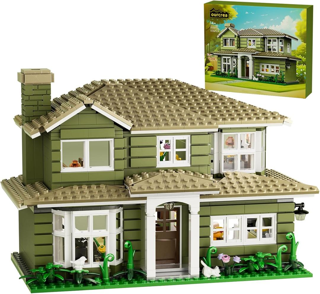 Modern House Building Set, Warm Family Comedy TV Sitcoms The Dunphy's House Building Set Compatible with Lego Gifts for Fans and Adults and Girls Aged 14+ (1176 PCS)