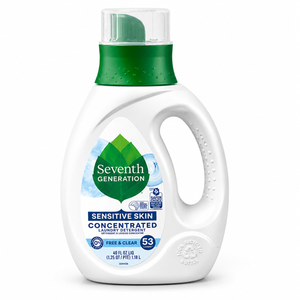 Seventh Generation Liquid Laundry Detergent, Free & Clear, 30 Loads, USDA Certified 97% Biobased, 45 Fl Oz