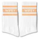 EJGFS Wifey Socks-Cute Wedding Socks for Bride, Wife, or Newlywed, Perfect Bridal Shower Gift, Engagement Present, Anniversary or Valentine’s Day Gift for Her.(176)