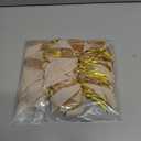 SEASLIMIT 24PCS Velvet Christmas Bows,3.35X3.35 Inch Christmas Tree Bows for Tree Garland Wreath Indoor Xmas Decorations (Khaki)