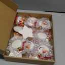 15 Pcs Christmas Hanging Photo Frame Christmas Photo Ornaments Acrylic Decorative Pictures Frames Family Ornament for Winter Christmas Tree Decorations (Snowflake)