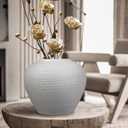 GDSZJLJ Rustic Ceramic White Pottery Terracotta Vase,6.8 Inch Vintage Tall Floor Vase Farmhouse Rustic Decor for Minimalism Home Decor Aesthetic Centerpiece Living Room Bedroom White