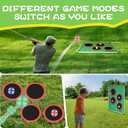 Golf Chipping Game for Outdoor Indoor: Backyard Golf Games for Adults & Golfers , Birthday Gifts for Men, Golf Set with 20 Sticky Balls, Putting Mat, Putter & Carry Bag, Golf Simulators for Home