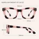 CCVOO 1.5 Style Reading Glasses for Women, Stylish Eyeglasses, Blue Light Readers, Cheaters, (A1 Mix)