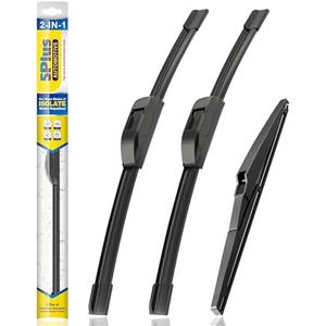 5 PLUS® Silicone Windshield Wiper Blades Replacement for 2021-2014 JEEP Grand Cherokee Wiper Blades(Set of 3),Automotive Replacement Windshield Wiper Blades-22"/21"/11"