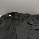 SANYETS Tactical Suit, Combat Pants and Shirt, Cap Gloves Balaclava Set, Black Camo Uniform Men's Military Airsoft Gear (XL)