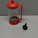 Bodum 34oz Brazil French Press Coffee Maker, High-Heat Borosilicate Glass, Red - Made in Portugal