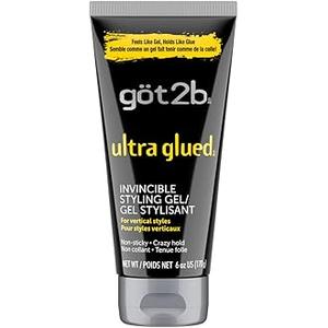 Got2b Ultra Glued Invincible Styling Hair Gel, 6 oz (Count of 3) | 6 oz (18 Ounce (Pack of 2)