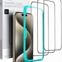 ESR 3 Pack for iPhone 16 Pro Max Screen Protector, [9H Hardness] [Military Grade Shatterproof] Tempered Glass Film with Easy Installation Tool, HD Clear, Scratch Resistant
CLASSIC SCREEN PROTECTOR