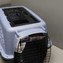 Petmate Dog Crates for Small Dogs & Cat Carriers, Two-Door Plastic Pet Kennel, Top & Front Loading, Made in USA, 24", Blue (24.1"L x 16.8"W x 14.5"H)