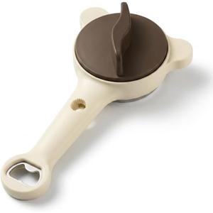 4-in-1 Jar Opener and Bottle Opener, Adjustable Lid Gripper for 1 to 3.5 Inch Caps, Easy Open Kitchen Tool for Seniors, Weak Hands and Stubborn Jars