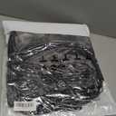 ASPO Men's Packable Lightweight Puffer Winter Jackets Detachable Hood Waterproof Warm Insulated Down Coats Hiking Snow Travel Black XXL