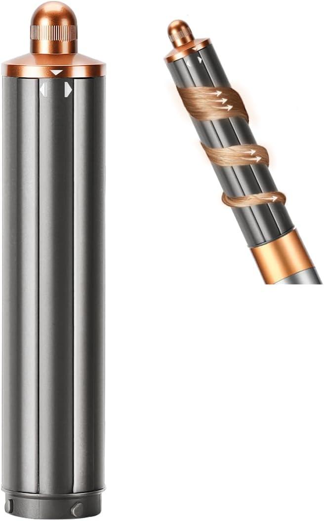1.6 Inch Long Barrel Attachment for Dyson Airwrap, 40mm Curling Barrel Auto-Wrap Attachment for Dyson Airwrap HS01 HS05 HS08, Copper,971889-07