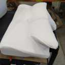 Ergonomic Cervical Pillow for Neck and Shoulder Pain Relief - Memory Foam Contour Pillow with Dual Heights, Cooling Breathable Pillowcase, Orthopedic Support for Side, Back, Stomach Sleeper (Butterfly, White), Pack of 2