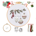 DIY Embroidery Kit for Adults with Pattern,Cotton Threads,Needles,Instruction,20cm Hoop,for Decor Home Room, Pack Of 4 