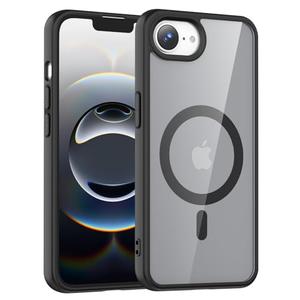 Temdan for iPhone 16e Sleeve Case, [Compatible with Magsafe][Anti-Yellowing][Military-Grade Protection] Shockproof Slim Phone Sleeve Case 6.1 inch-Clear Black