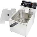 Electric Deep Fryer with Basket and Lid Capacity 8L Electric Deep Fryer with Intelligent Temperature Control for Home Kitchen and Restaurant 1800 Watts 110V