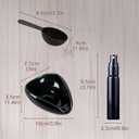 2 x 3 PCS Coffee Dosing Cup and Spray Bottle with a Spoon Kit Espresso Barista Accessories Ceramic Dosing Tray for Ground Coffee or Tea Mister Spray Bottle Reducing Static Barista Tool Set