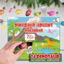 Kids Dinosaur Advent Calendar 2025, 24 Days Christmas Countdown Advent Calendar Novelty Dino Toys, Ideal Xmas Surprise Gifts for Boys Girls Teens Age 3 4 5 6