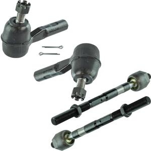 TRQ Front Inner and Outer Tie Rod Set Compatible with 2006-2012 Chevrolet Colorado GMC Canyon 2006 Isuzu i-350 2007-2008 i-370