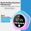 Kids Alarm Clock, Ok to Wake Clock for Kids, Toddler Sleep Training Alarm Clock with Red Green Light, Teaches Time Management & Bedtime Routine, Perfect Clock Gift for Kids