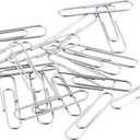 Amazon Basics No. 1 Paper Clips, Smooth, 1000 Count (10 Pack of 100), Silver