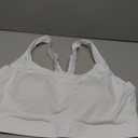 RUNNING GIRL Sports Bra for Women, Adjustable Straps Molded Cup High Impact Sports Bras for Women with Sewn in Pads (X-Large, White)