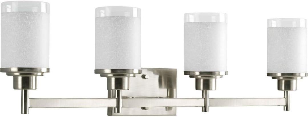 Progress Lighting P2998-09 Alexa Bath & Vanity, 9.5"H x 31"W x 4.5"D, Brushed Nickel