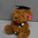 Aurora Commemorative Graduation Wagner Bear Stuffed Animal - Soft Keepsake for Graduates - A Gift of Affection to Express Congratulations - Black Cap 7 Inches
