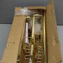 DAOYA Shower Caddy Tension Pole - Gold Corner Shower Caddy Stainless Steel Bathroom Shower Organizer for Tub Tension Rod Corner Shower Shelves(22-114.2inch)
