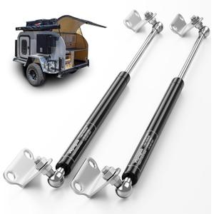 Vepagoo 36 Inch 300Lb/1334 Gas Struts Shock Spring with L Mounts, Lift Support for RV Bed Heavy-Duty Lid Box Trailer Cover Hatch Door Basement Door Window, 2pcs (1 Pair)