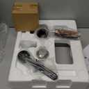 brim 19 Bar Espresso Machine, Fast Heating Cappuccino, Americano, Latte and Espresso Maker, Milk Steamer and Frother, Removable Parts for Easy Cleaning, Stainless Steel with Wood Accents