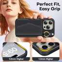 TAURI for iPhone 16 Pro Max Case, Removable Magnetic Wallet Case with Card Holder, [Compatible with MagSafe] Durable PU Leather Phone Case with Wireless Charging, Black