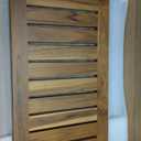 NNN 24" Commercial Teak Shower Bench - 8 Non-Slip Leveling Feet & 350 lbs Capacity | Rock-Solid Stability for Seniors & Spa Safety | Waterproof Design for Saunas/Outdoor Pools (Patented) (24"W x 12.6" Dx 18"H)