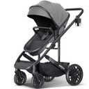 Bassinet Stroller for Baby, Convertible Infant Strollers w Reversible Seat & Cup Holder, 2-in-1 Rear-Facing Pram from Newborn to Toddler, One-Hand Easy Fold, Coches para Bebes, 516M, Grey
