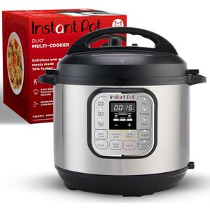 Instant Pot Duo 7-in-1 Mini Electric Pressure Cooker, Slow Rice Cooker, Steamer, Saut, Yogurt Maker, Warmer & Sterilizer, Includes Free App with over 1900 Recipes, Stainless Steel, 3 Quart