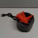 ele ELEOPTION Electronic LED Fake Fire Flame Simulated Effect Light No Heat Base Support Halloween Artificial Flames 3D Campfire Centerpiece for Christmas, Festival Night Clubs (3D Triangle Flame)