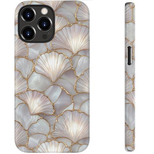 bemal for iPhone 15 Pro Max Case Cute,Aesthetic Vintage Beachy Summer Coquette Costal Seashell Collage,Compatible with Magsafe,Trendy Unique Retro Protective Slim Silicone Phone Cover for Women Girls